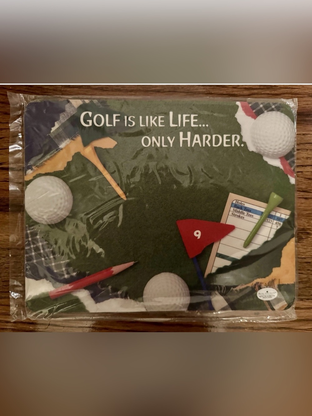 Golf Is Like Life..Only Harder Computer Mouse Pad - New In Package